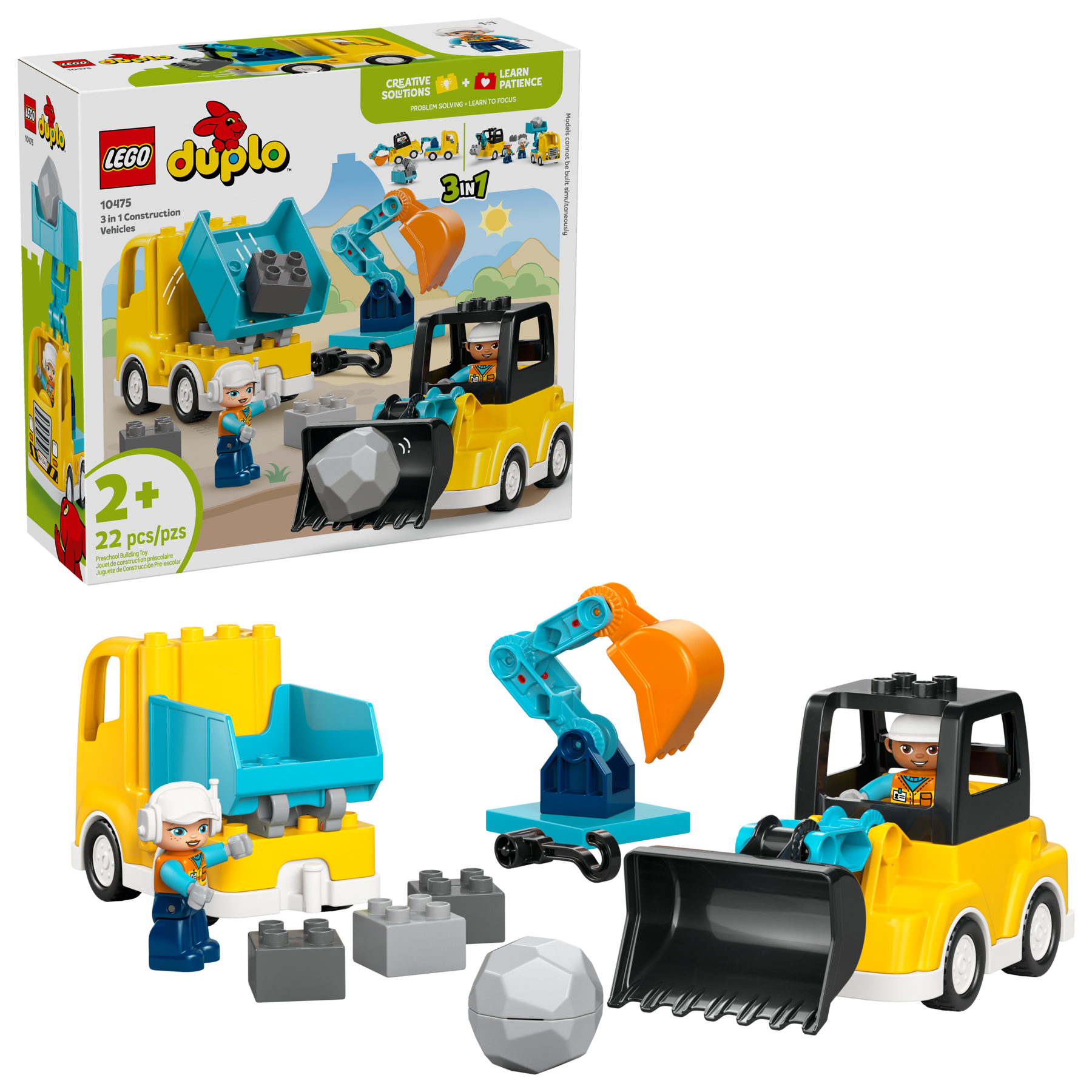 3 In 1 Construction Vehicles - Image 2