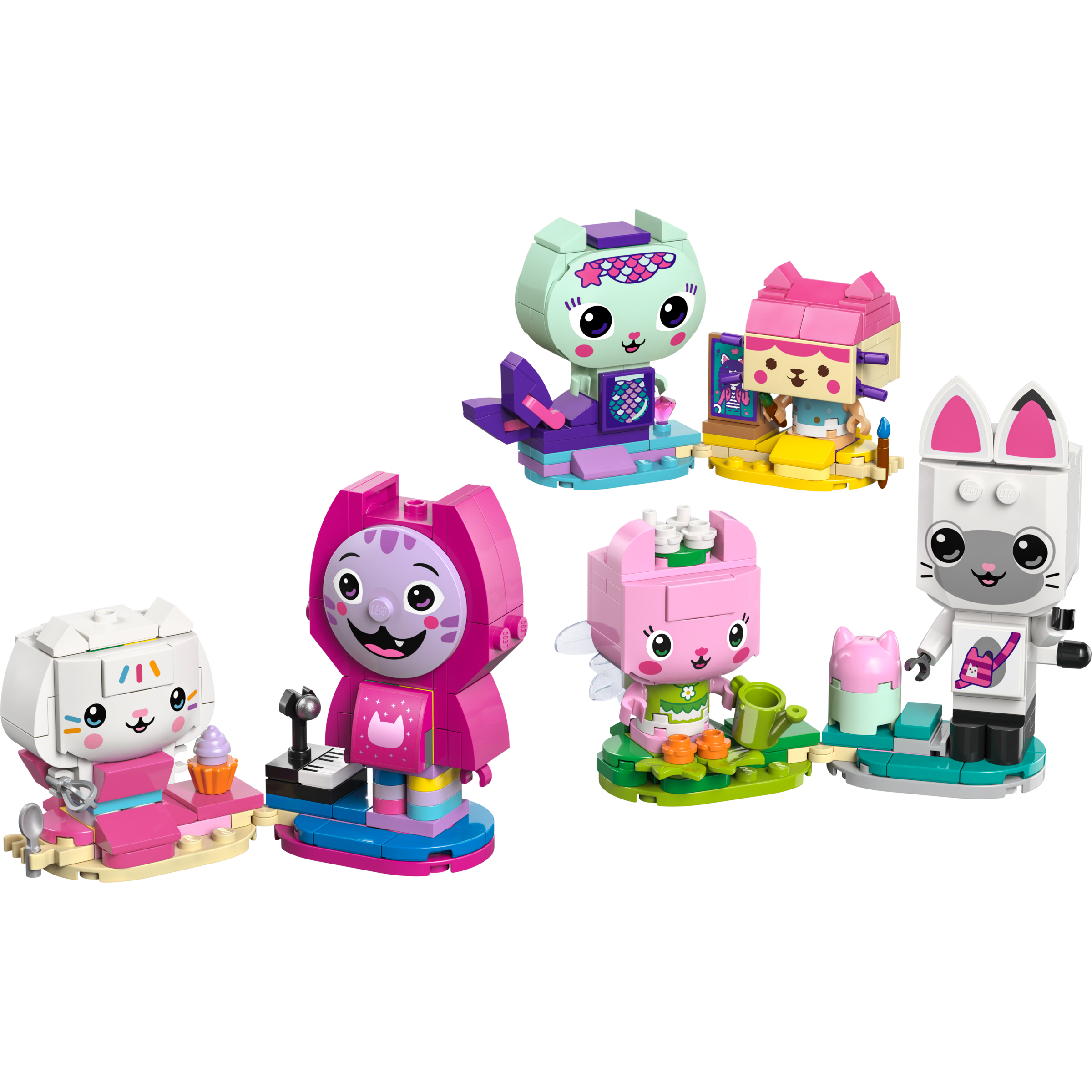Gabby's Brick-Built Cat Friends