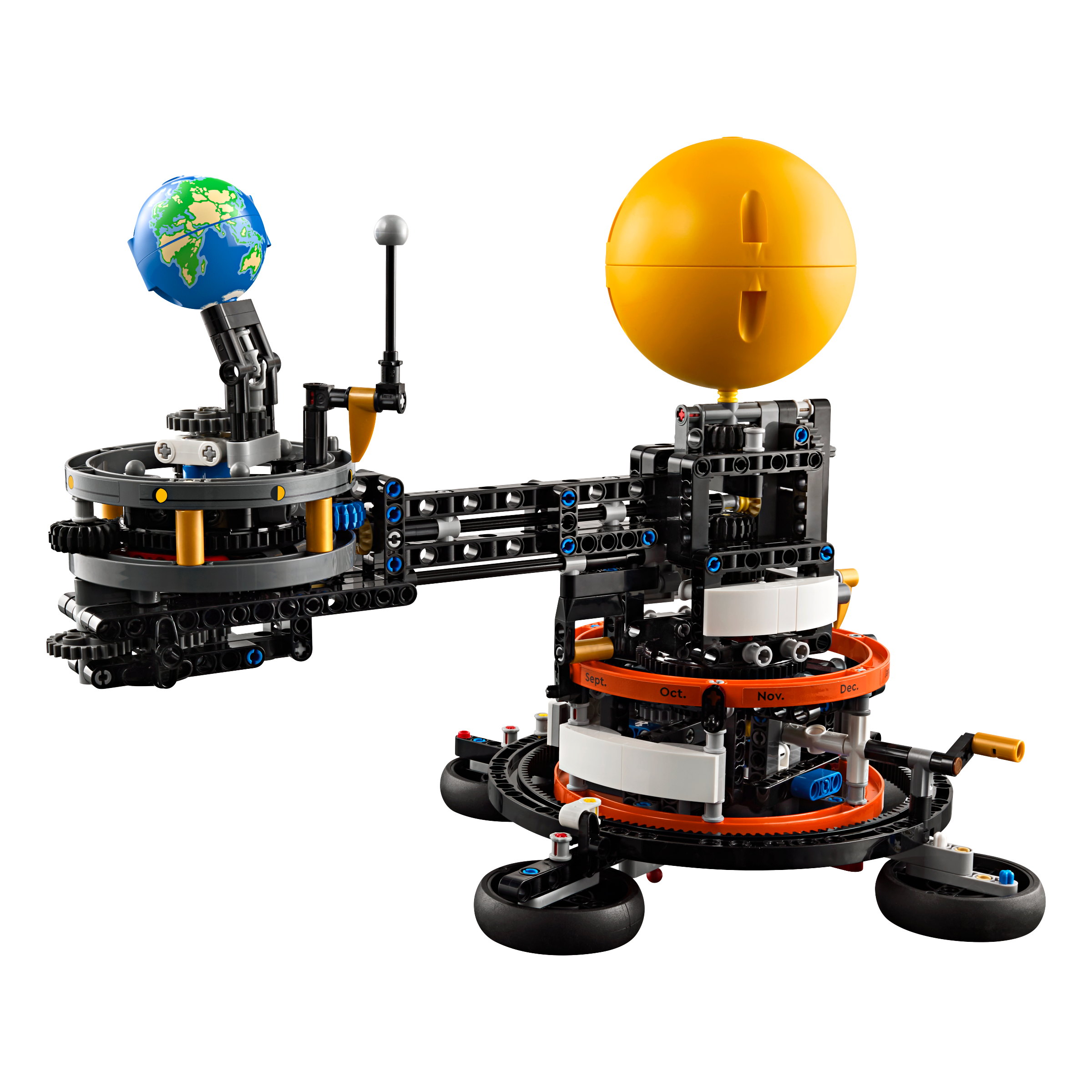 Planet Earth And Moon In Orbit
