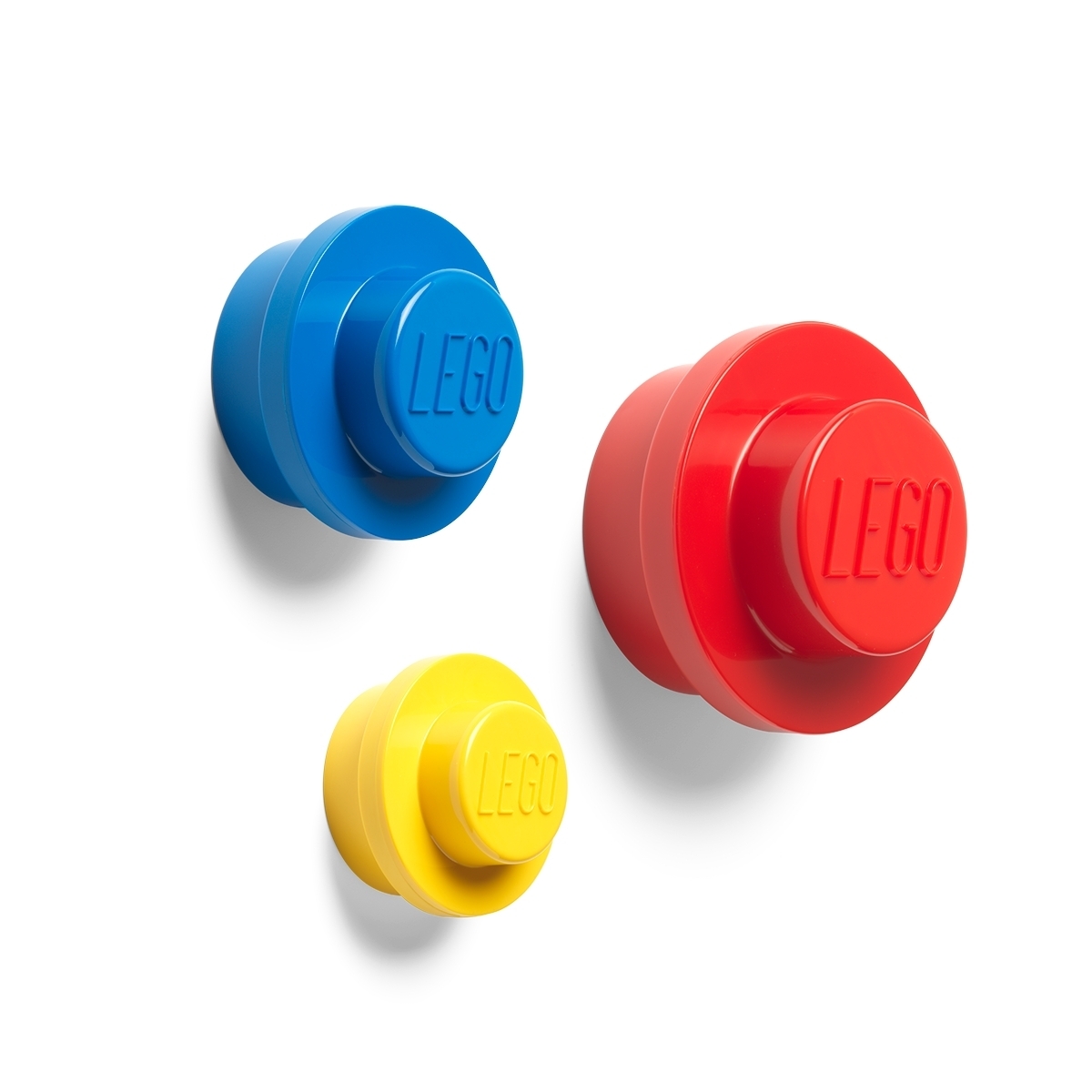 Red, Bright Blue And Yellow Wall Hanger Set