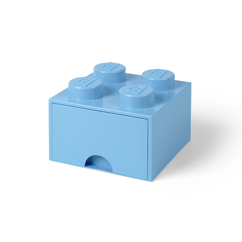 4-Stud Brick Drawer – Light Blue - Image 3