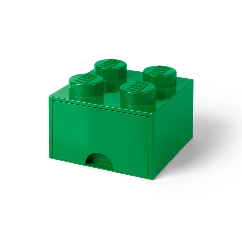 4-Stud Brick Drawer – Green - Image 3