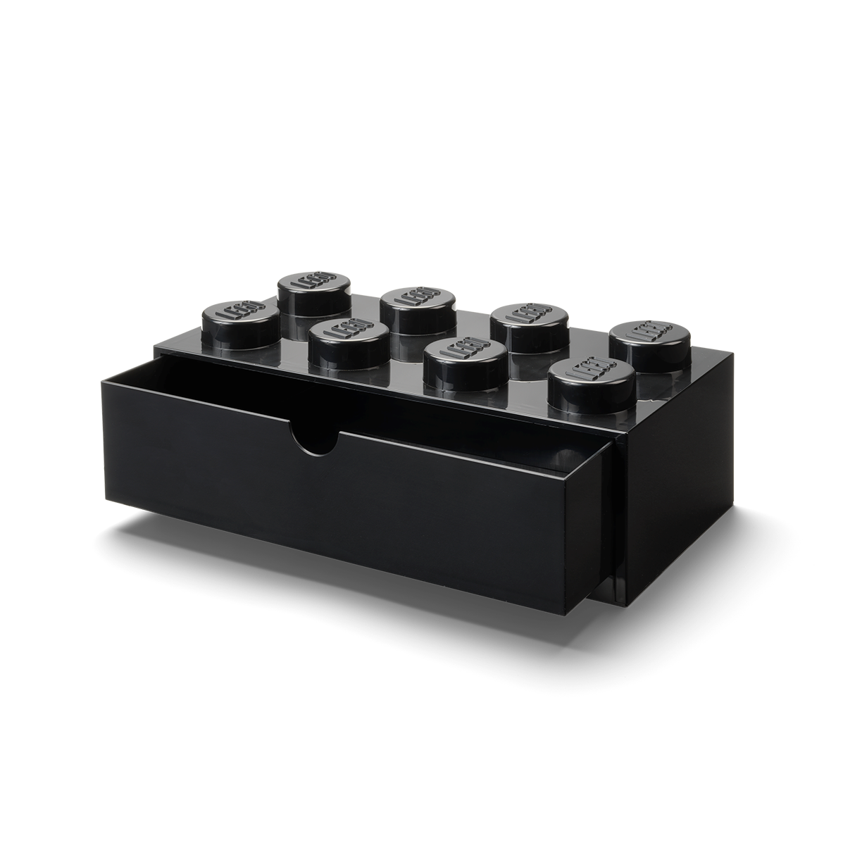 8-Stud Desk Drawer – Black