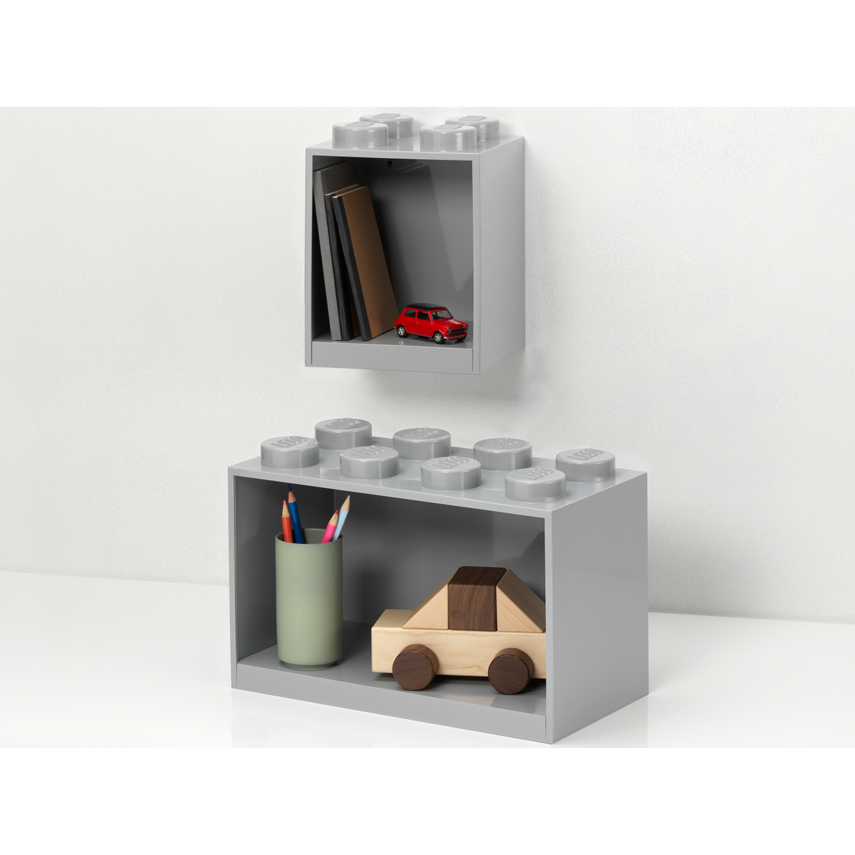 Brick Shelf Set – Gray - Image 2