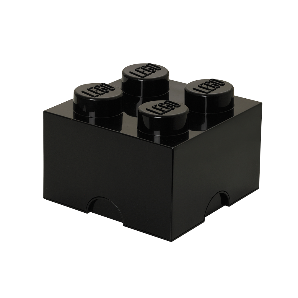 4-Stud Storage Brick – Black