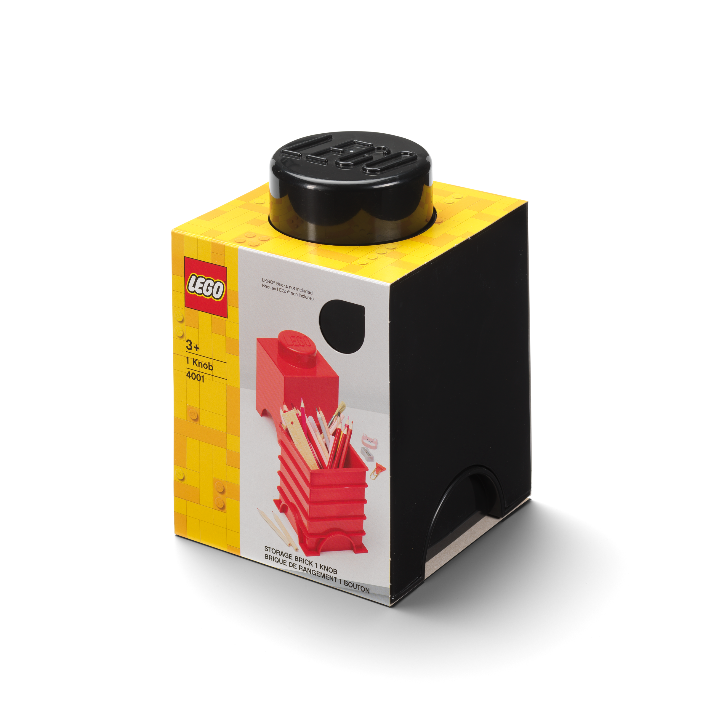 Storage Brick 1-Stud – Black - Image 2