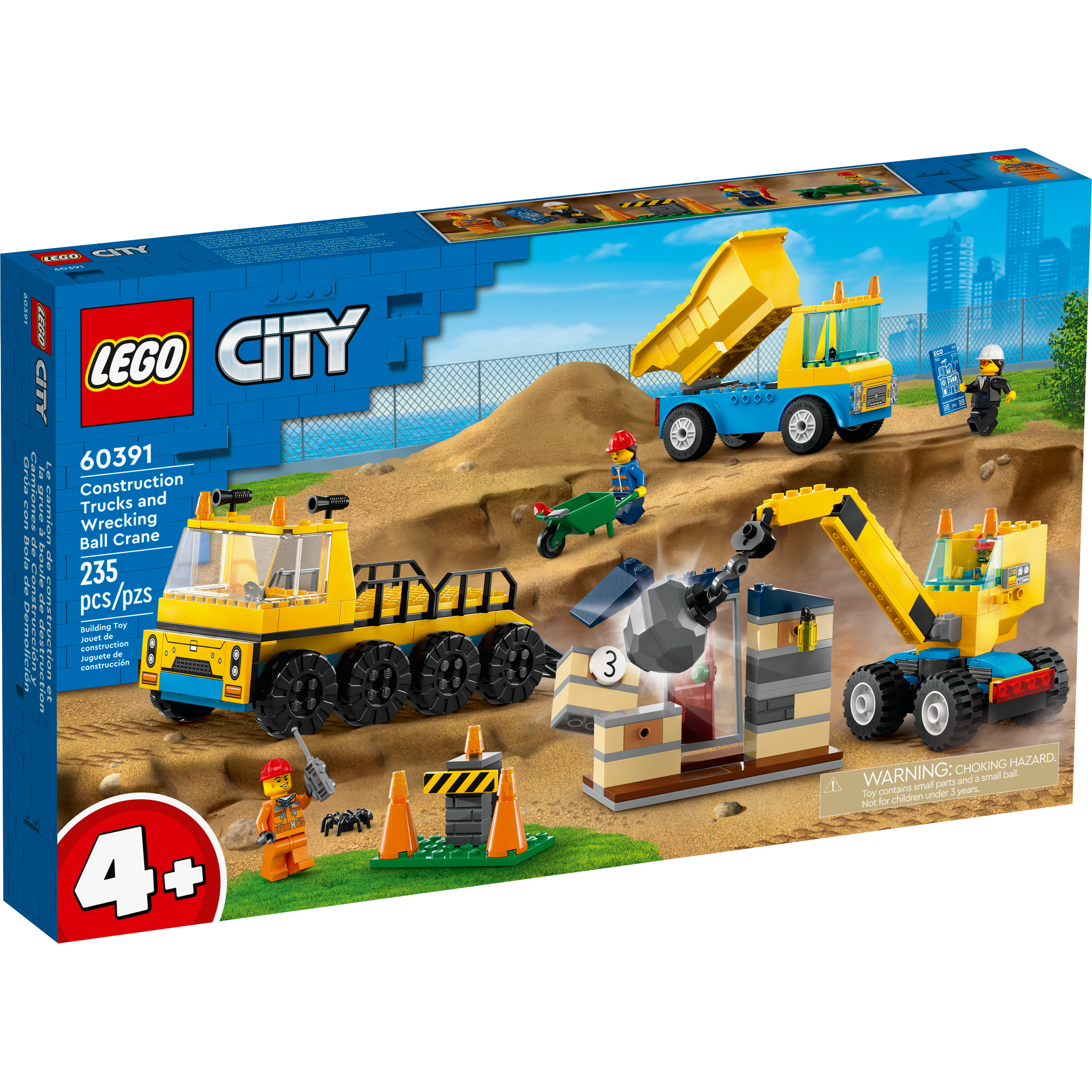 Construction Trucks And Wrecking Ball Crane - Image 2